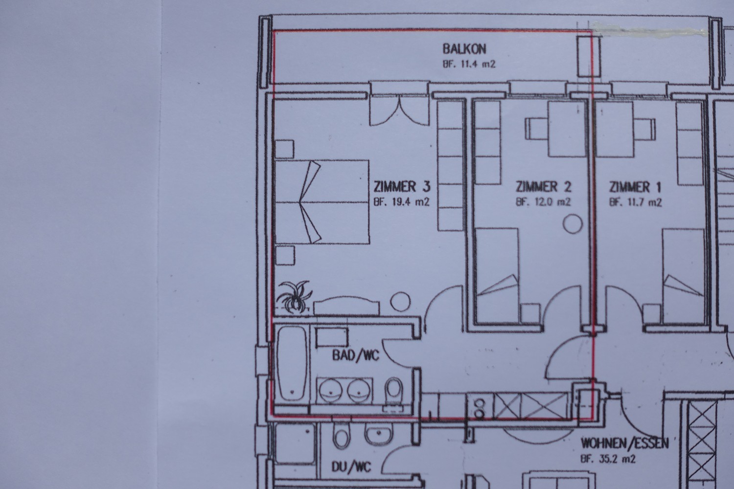 Appartement de 2 pièces