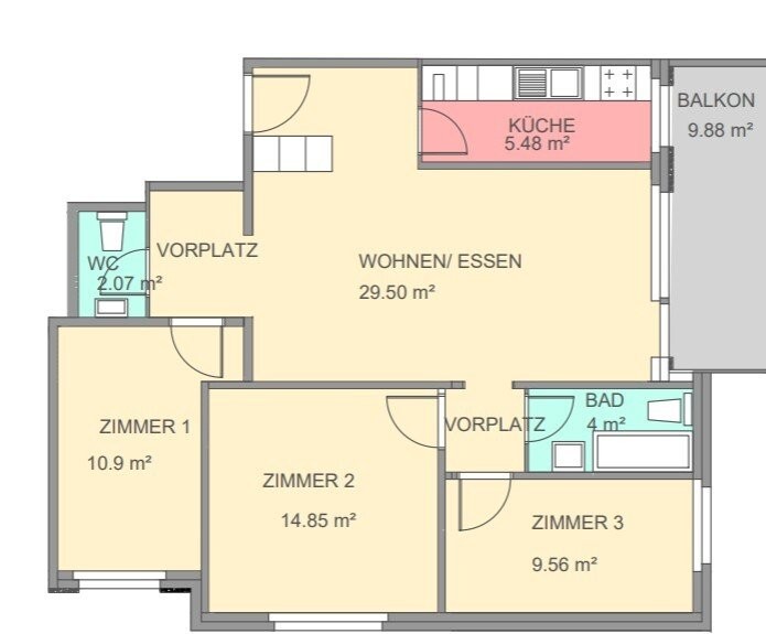 Appartement de 2 ½ pièces, photo 7 sur 7