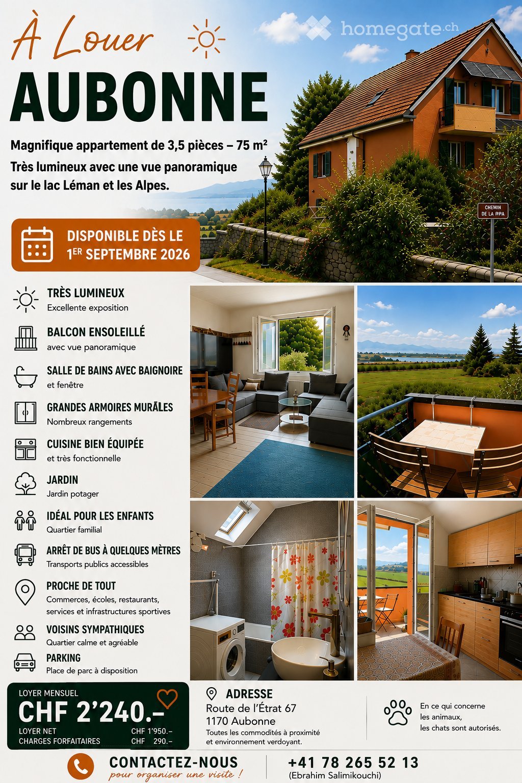 3 ½ Zimmer Wohnung