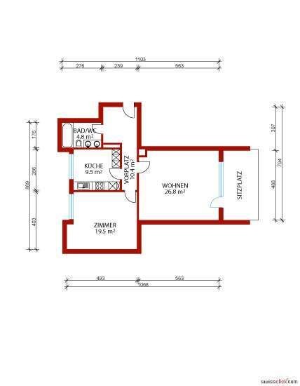 Appartement de 2 ½ pièces, photo 5 sur 8