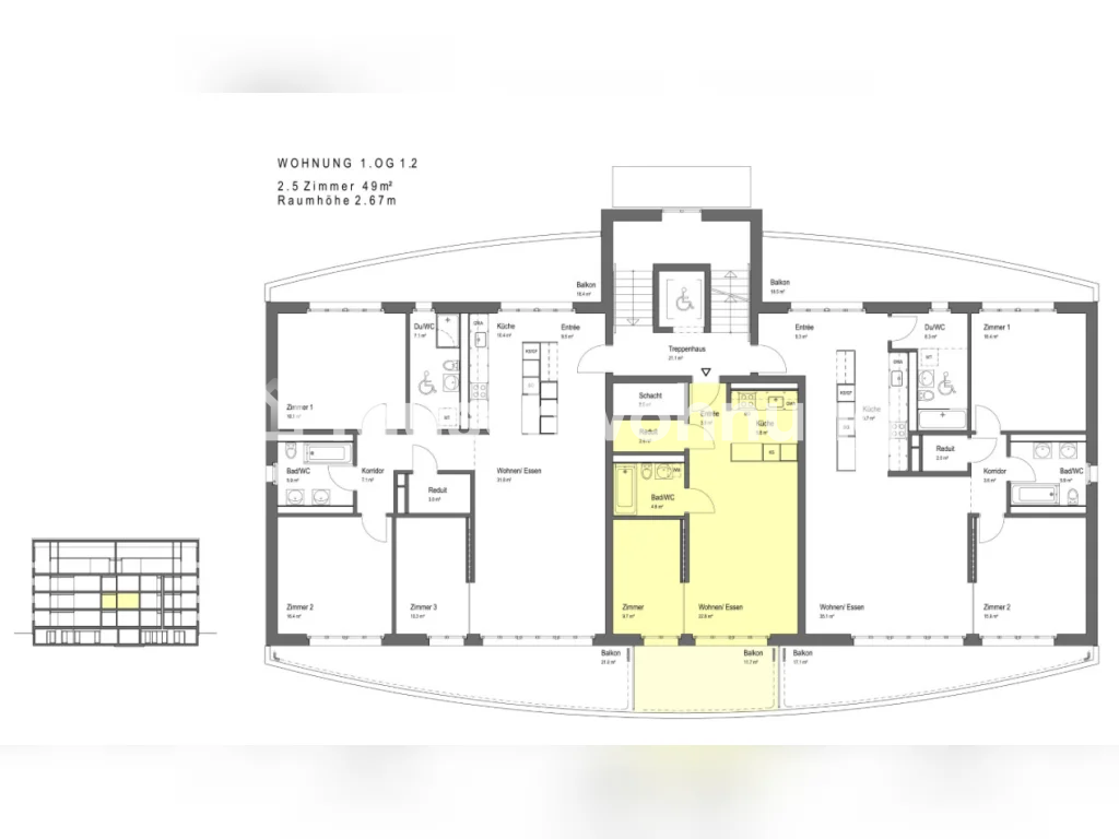 Appartement de 2 ½ pièces