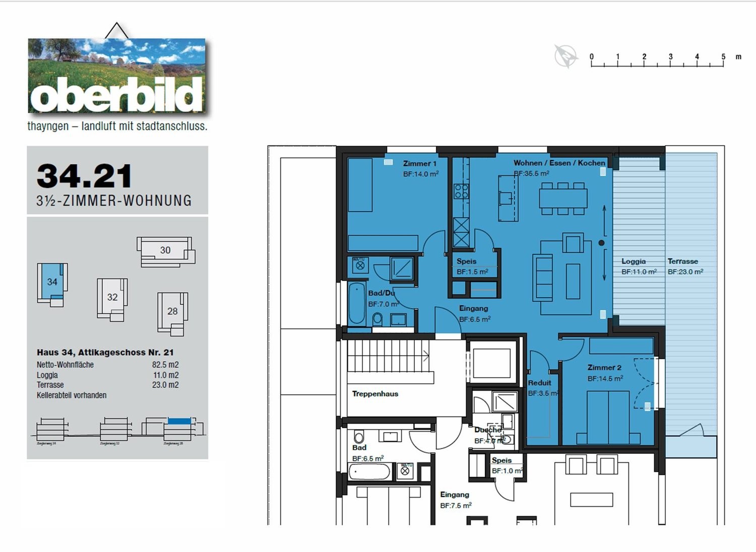 Appartement en attique de 3 ½ pièces, photo 8 sur 8