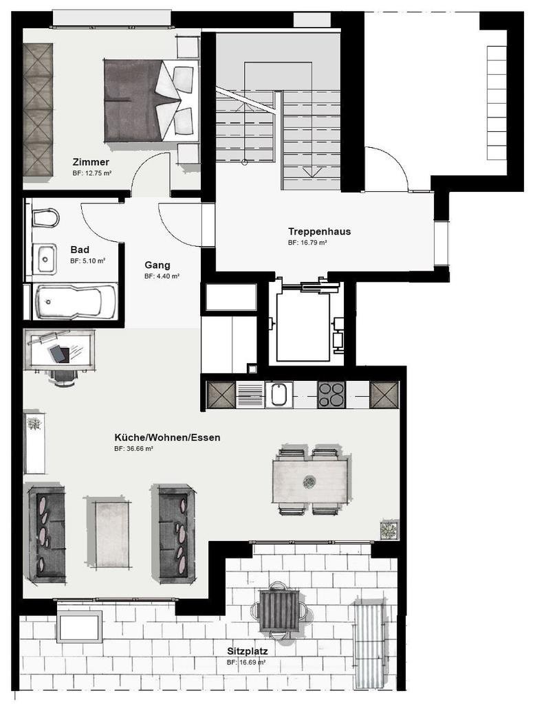 Appartement de 2 ½ pièces, photo 6 sur 7