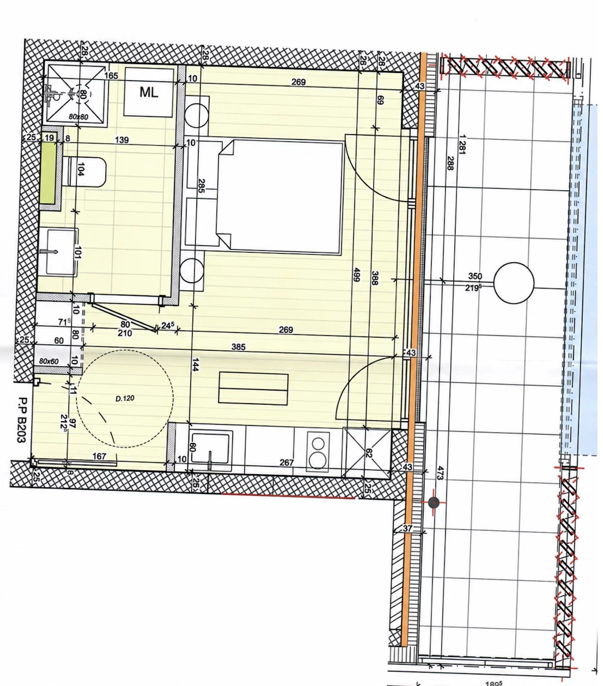 Appartement de 1 ½ pièce