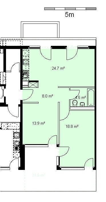 Appartement en attique de 3 ½ pièces