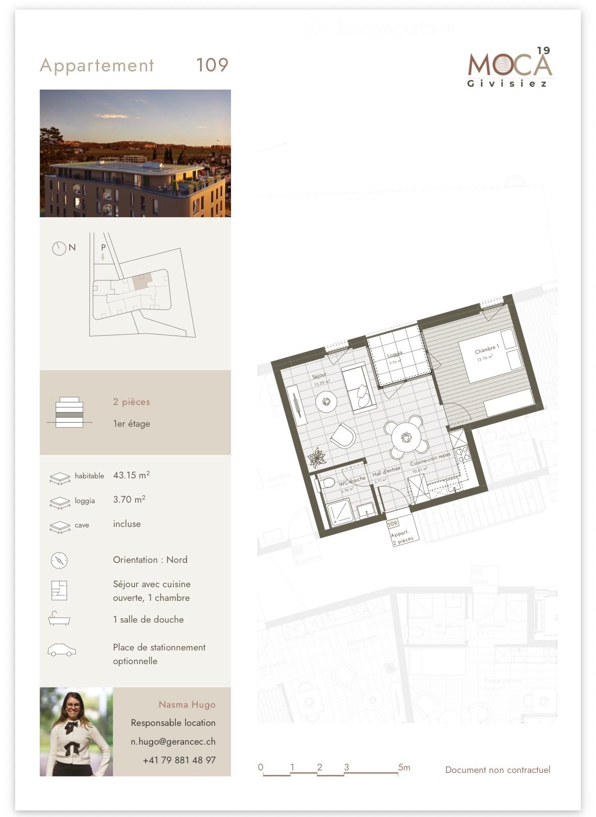 2 rooms apartment, photo 2 sur 5