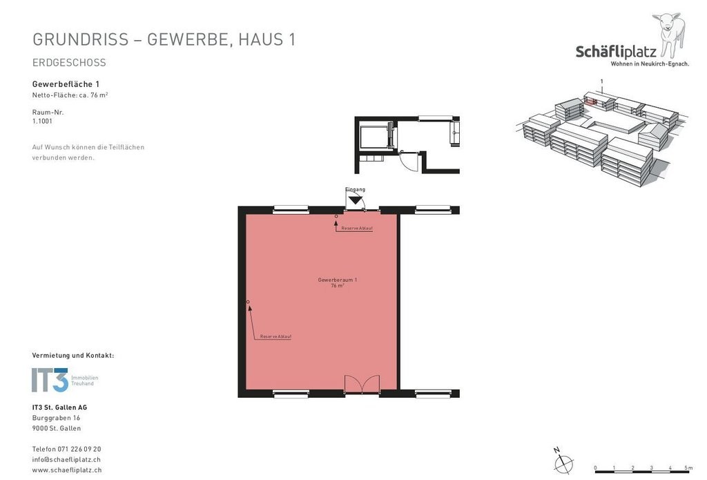 Commerce de 76m²