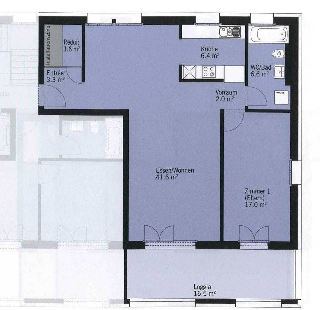 Appartement de 2 ½ pièces