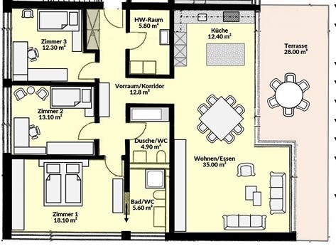 Appartement de 2 ½ pièces, photo 5 sur 5