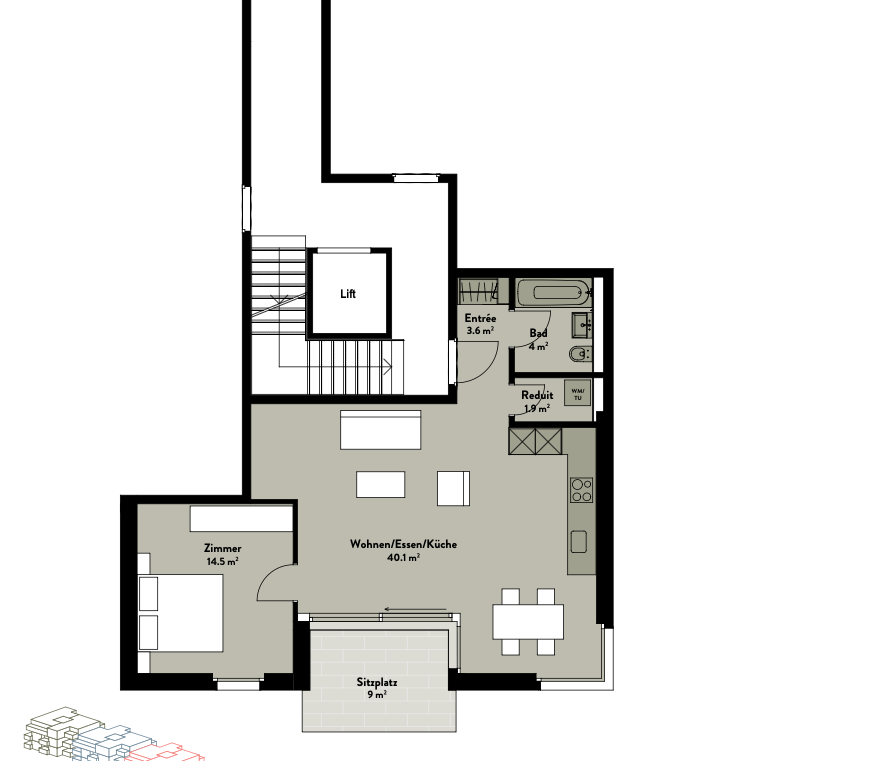 2 ½ Zimmer Wohnung
