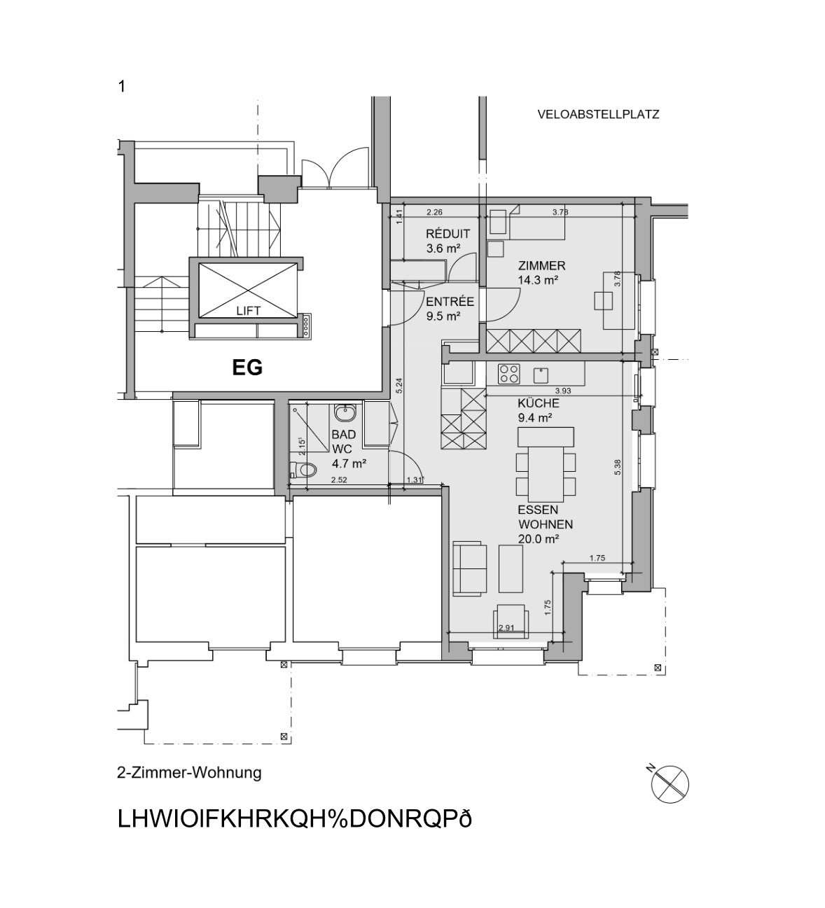 Appartement de 2 ½ pièces