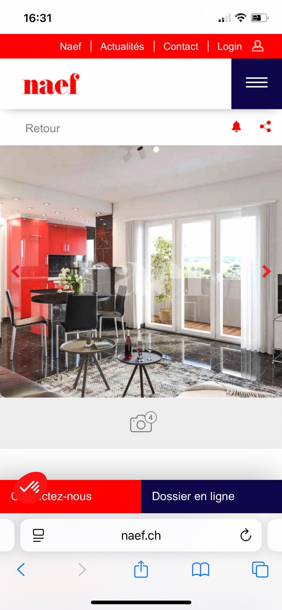 3 rooms apartment, photo 1 sur 4