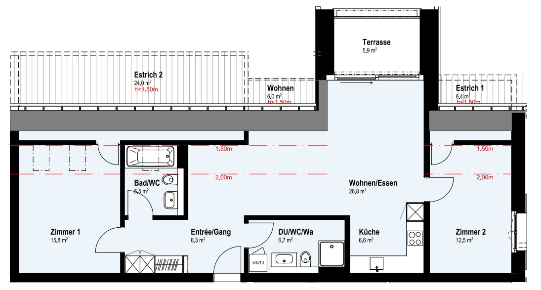 Appartement de 3 ½ pièces, photo 8 sur 8