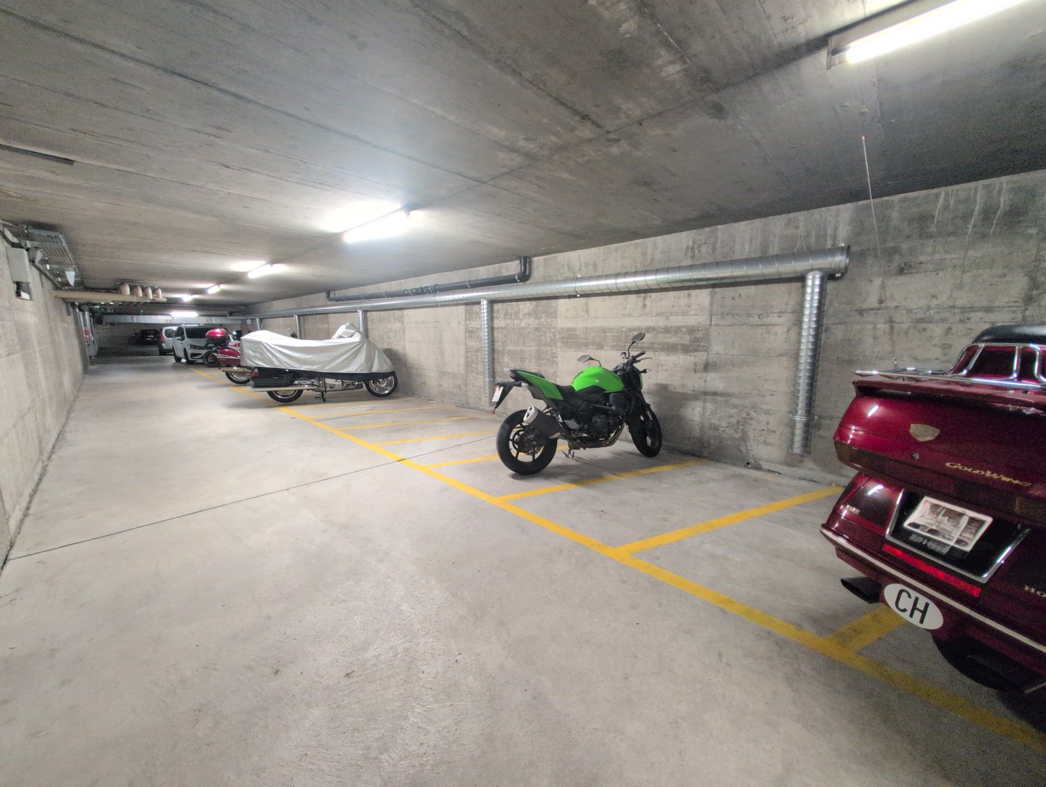 Covered bike parking