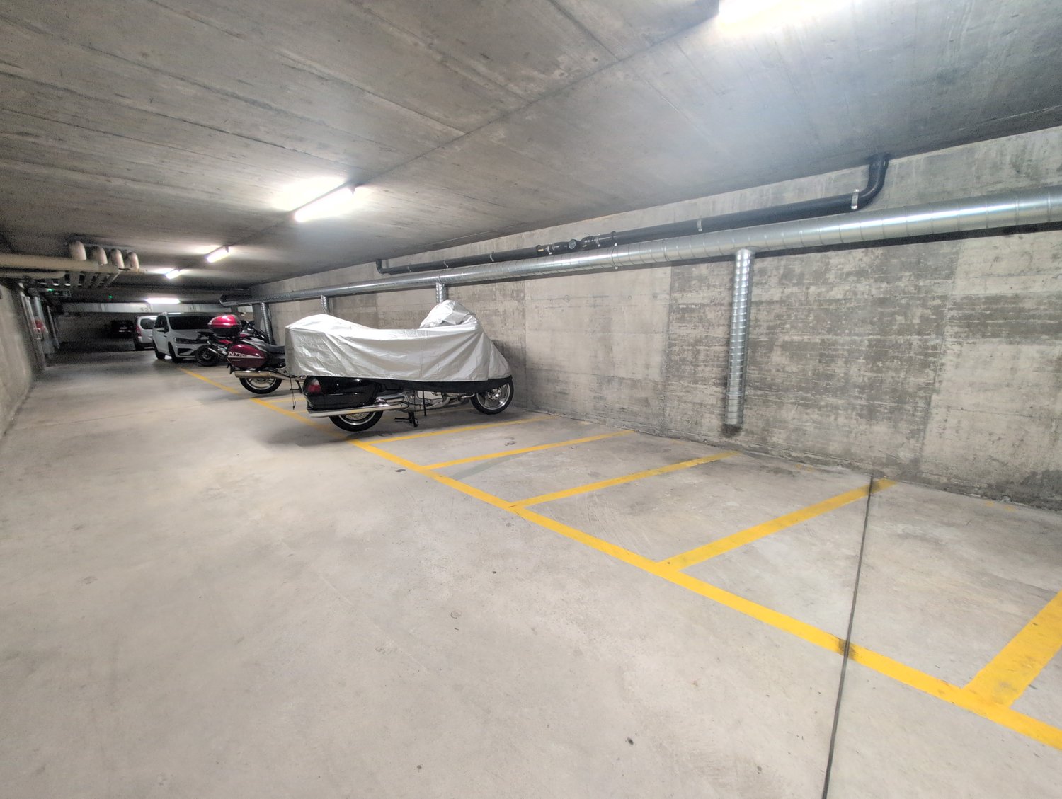 Covered bike parking