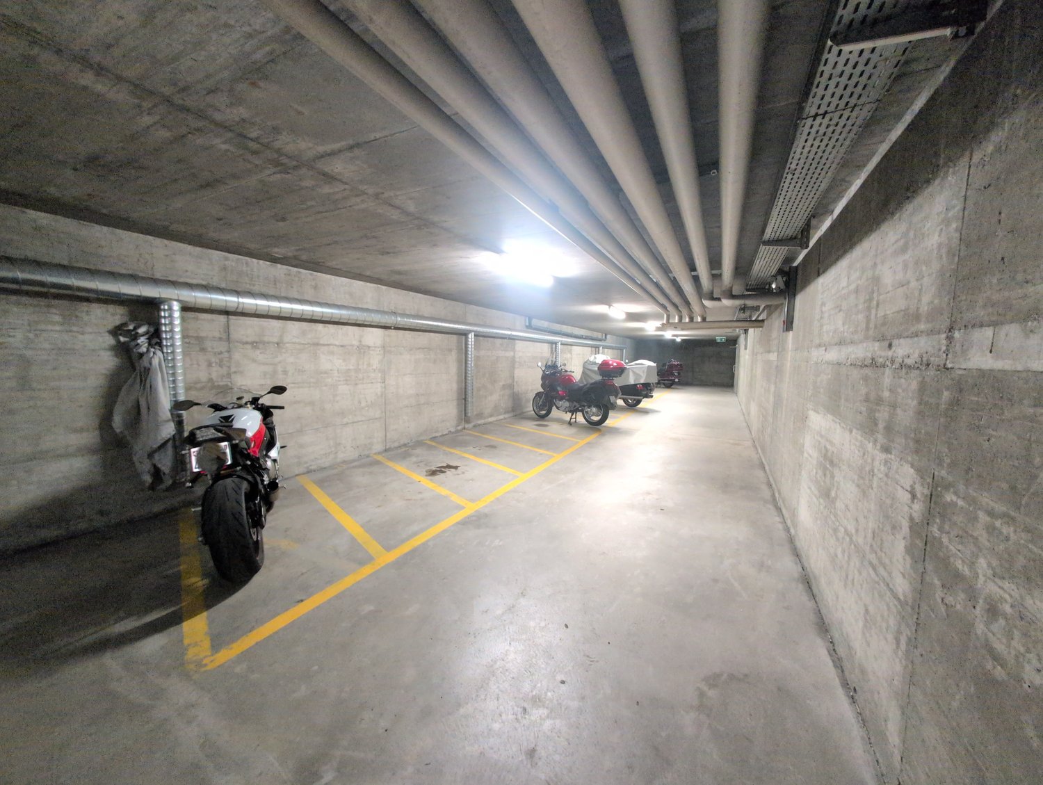 Covered bike parking