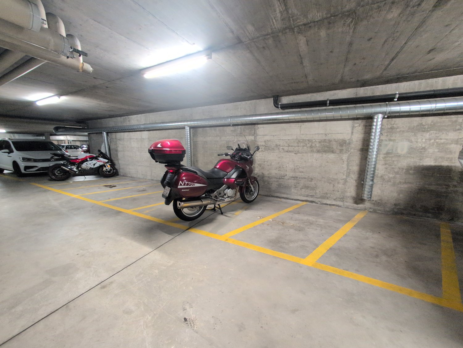 Covered bike parking