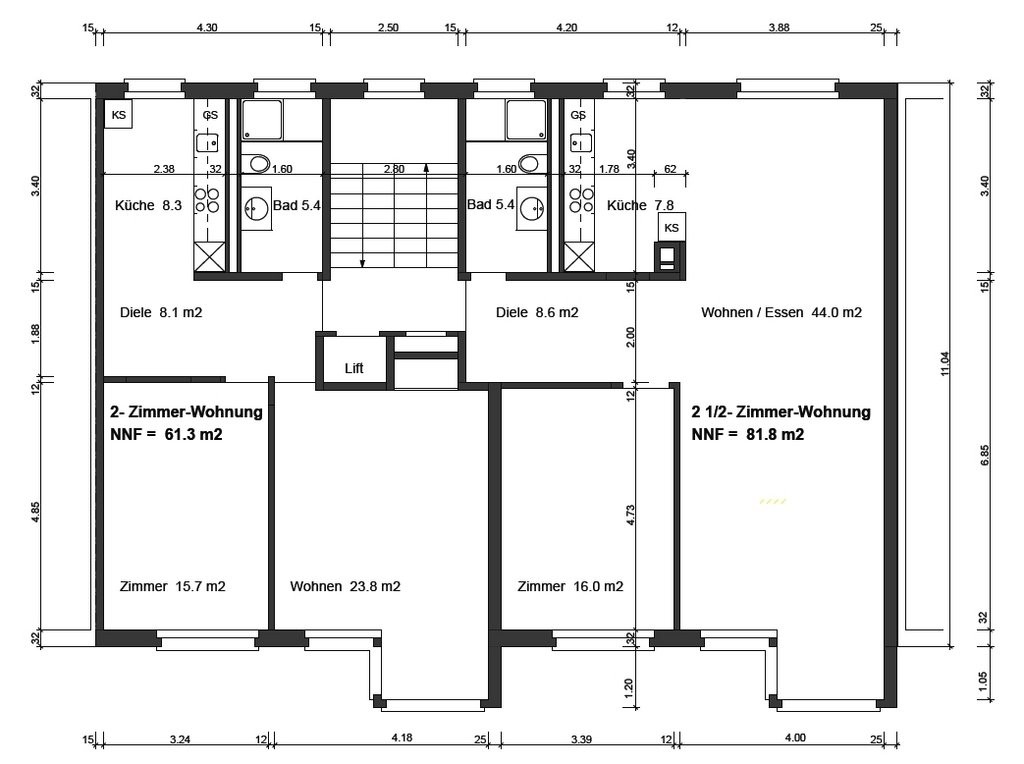 Appartement de 2 ½ pièces