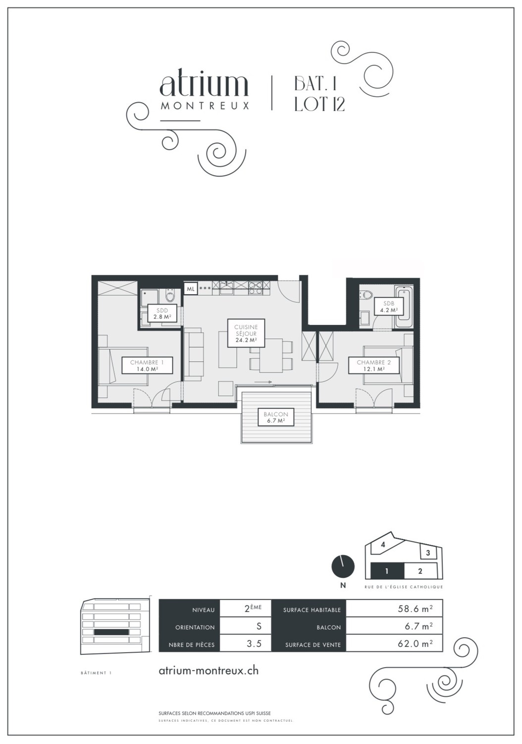 3 ½ rooms apartment