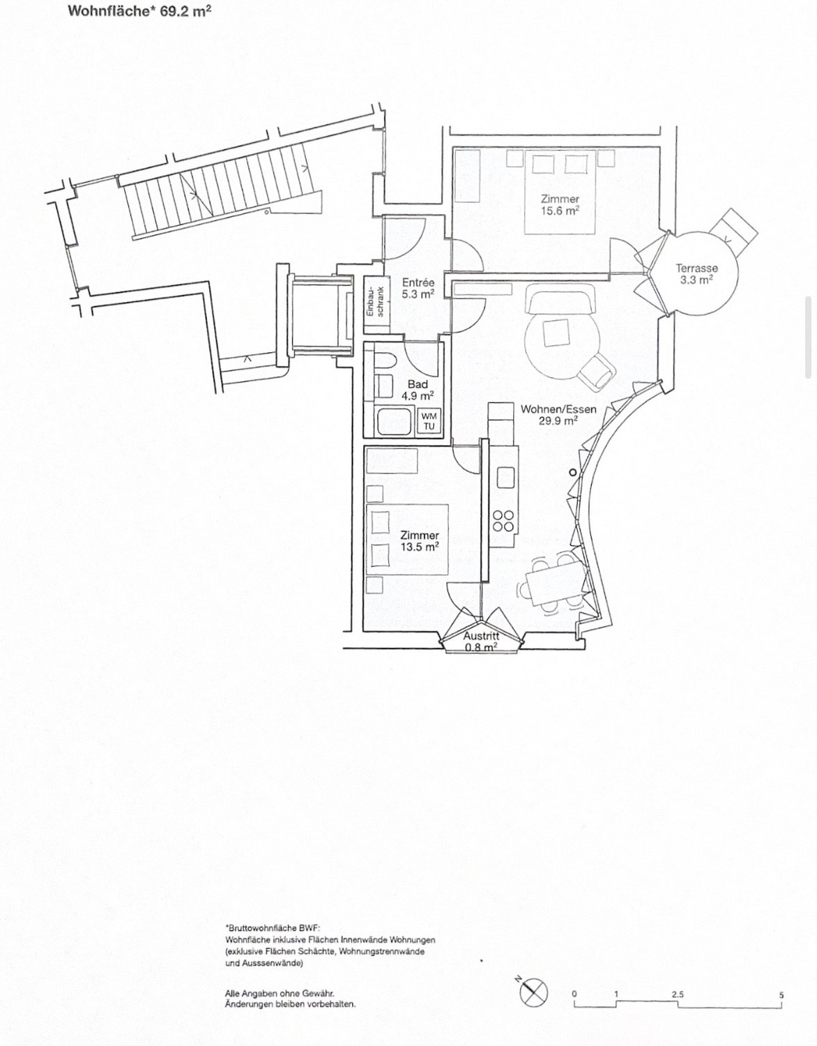 Appartement de 3 ½ pièces