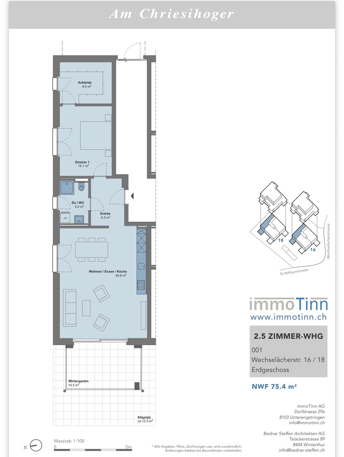 Appartement de 2 ½ pièces