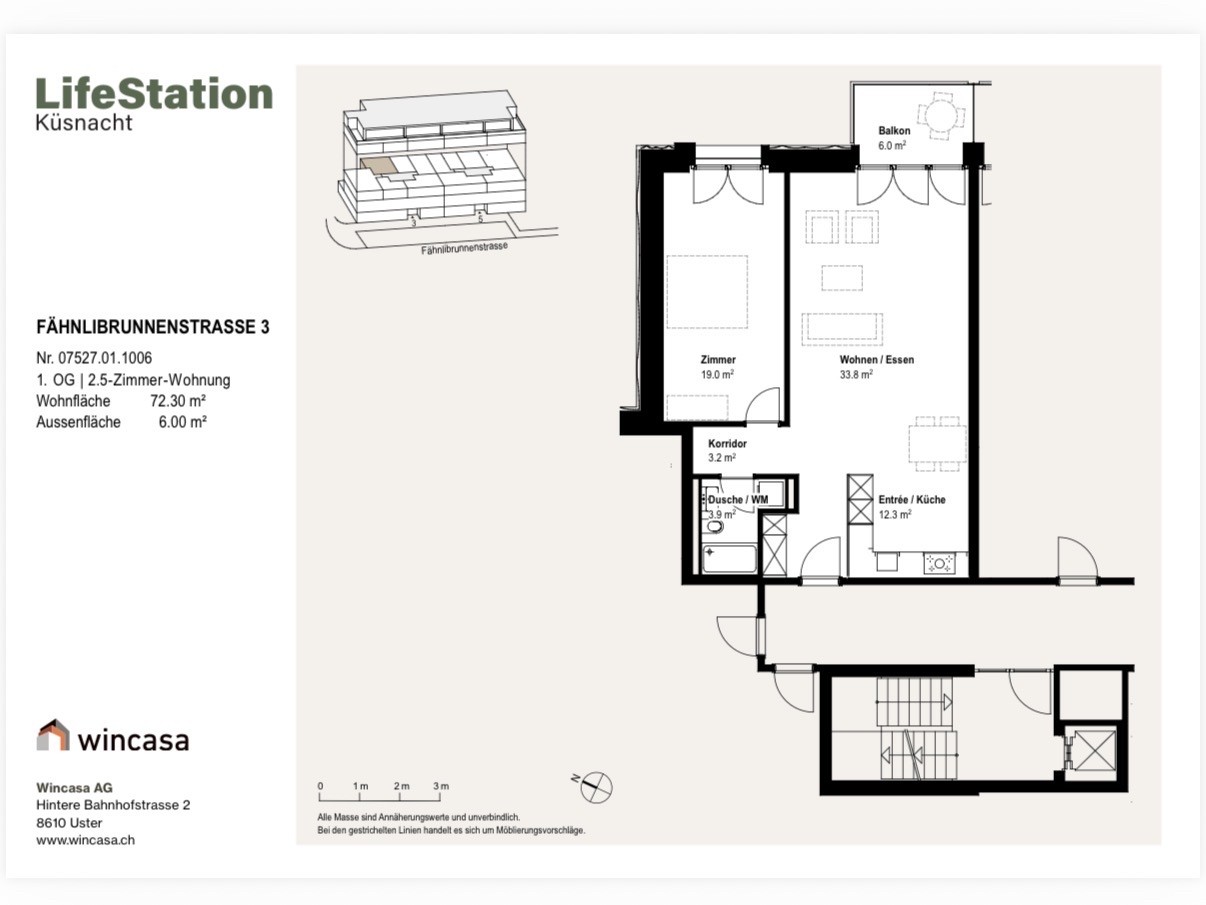 Appartement de 1 ½ pièces, photo 2 sur 5