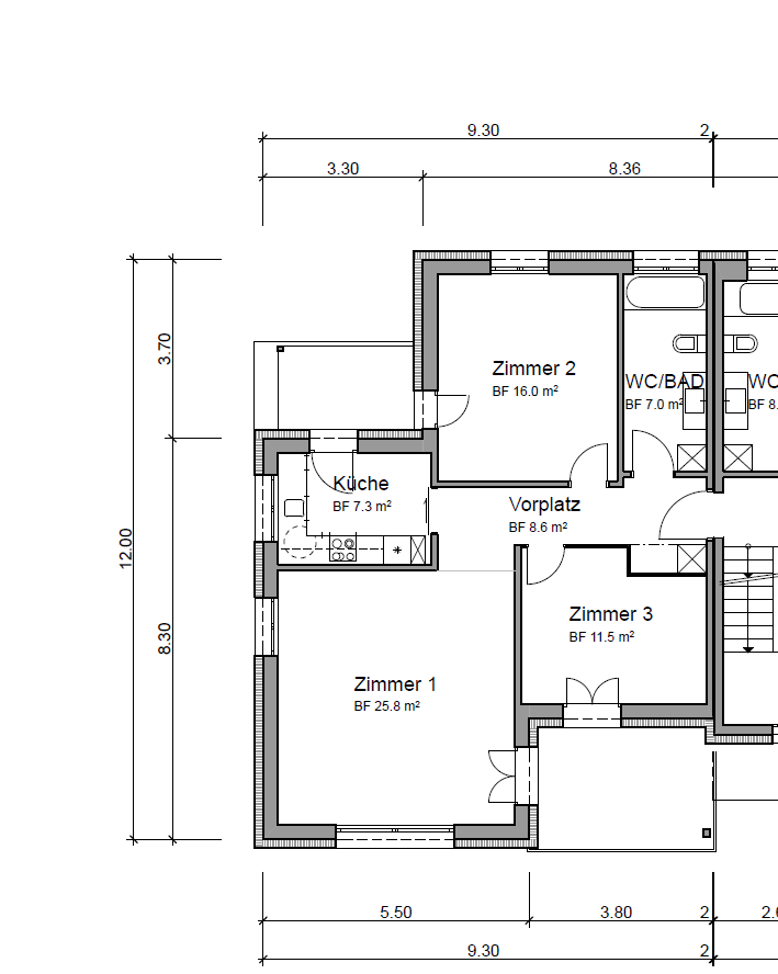 Appartement de 3 ½ pièces, photo 3 sur 8
