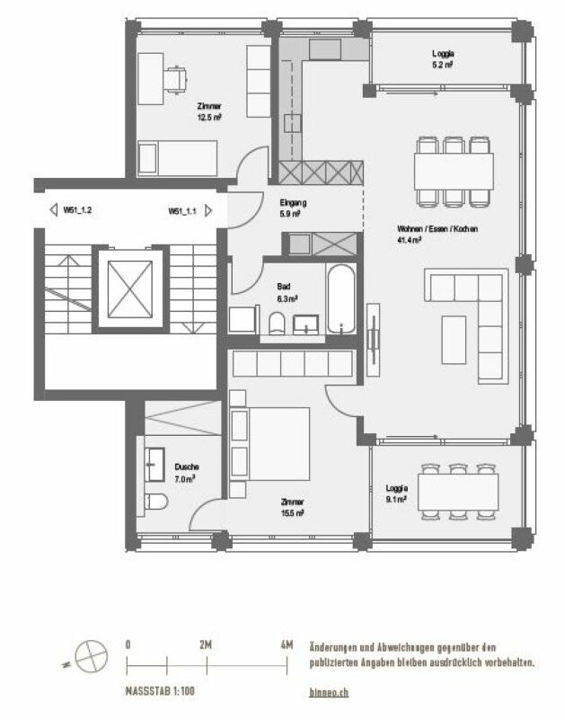 Appartement de 3 ½ pièces