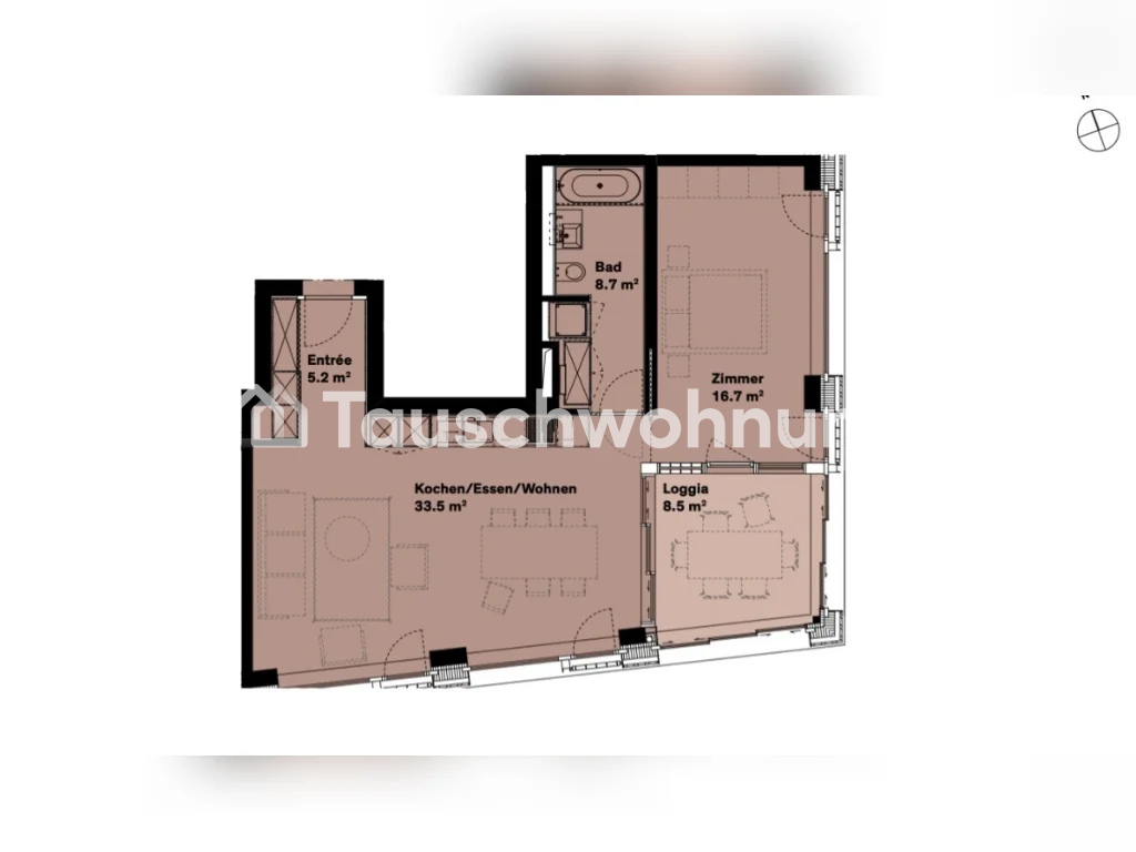 Appartement de 2 ½ pièces, photo 1 sur 2