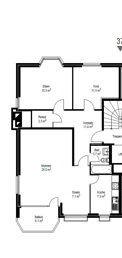 Appartement de 3 ½ pièces