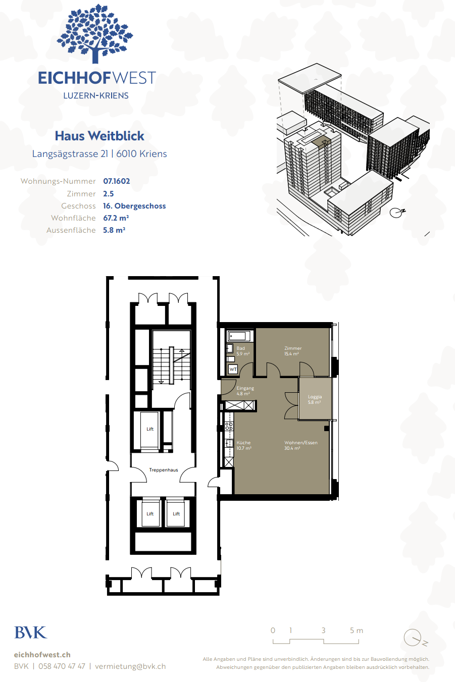 Appartement de 2 ½ pièces