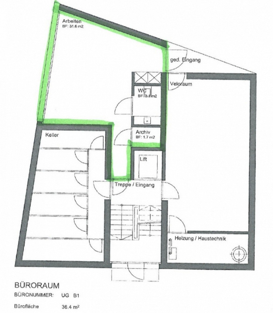 36m² commercial