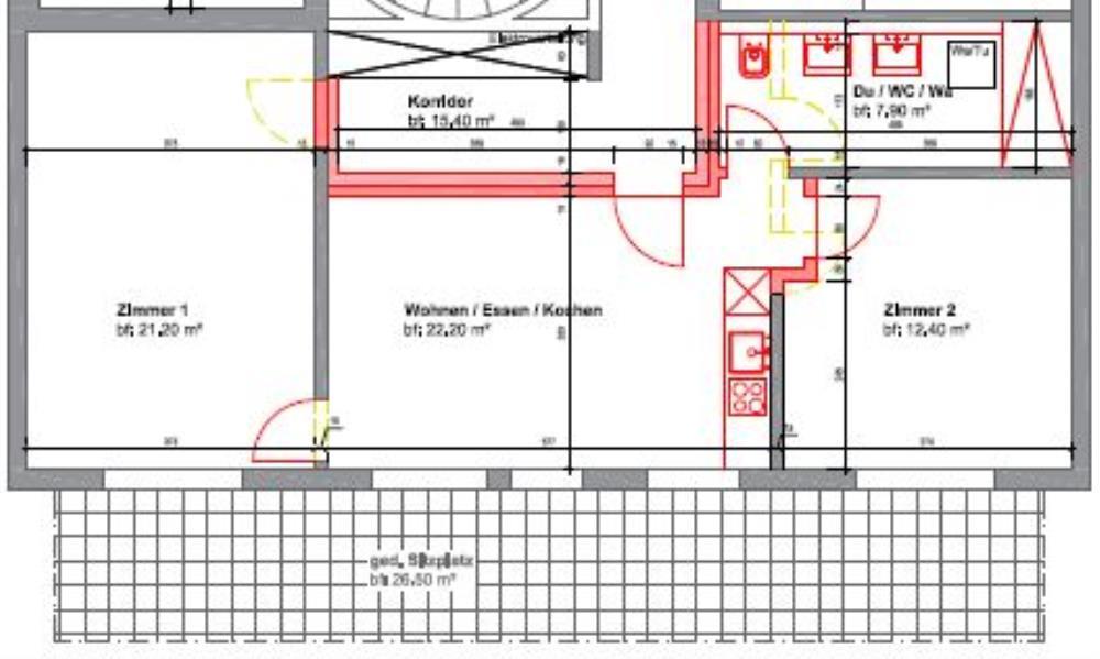 Appartement de 3 pièces