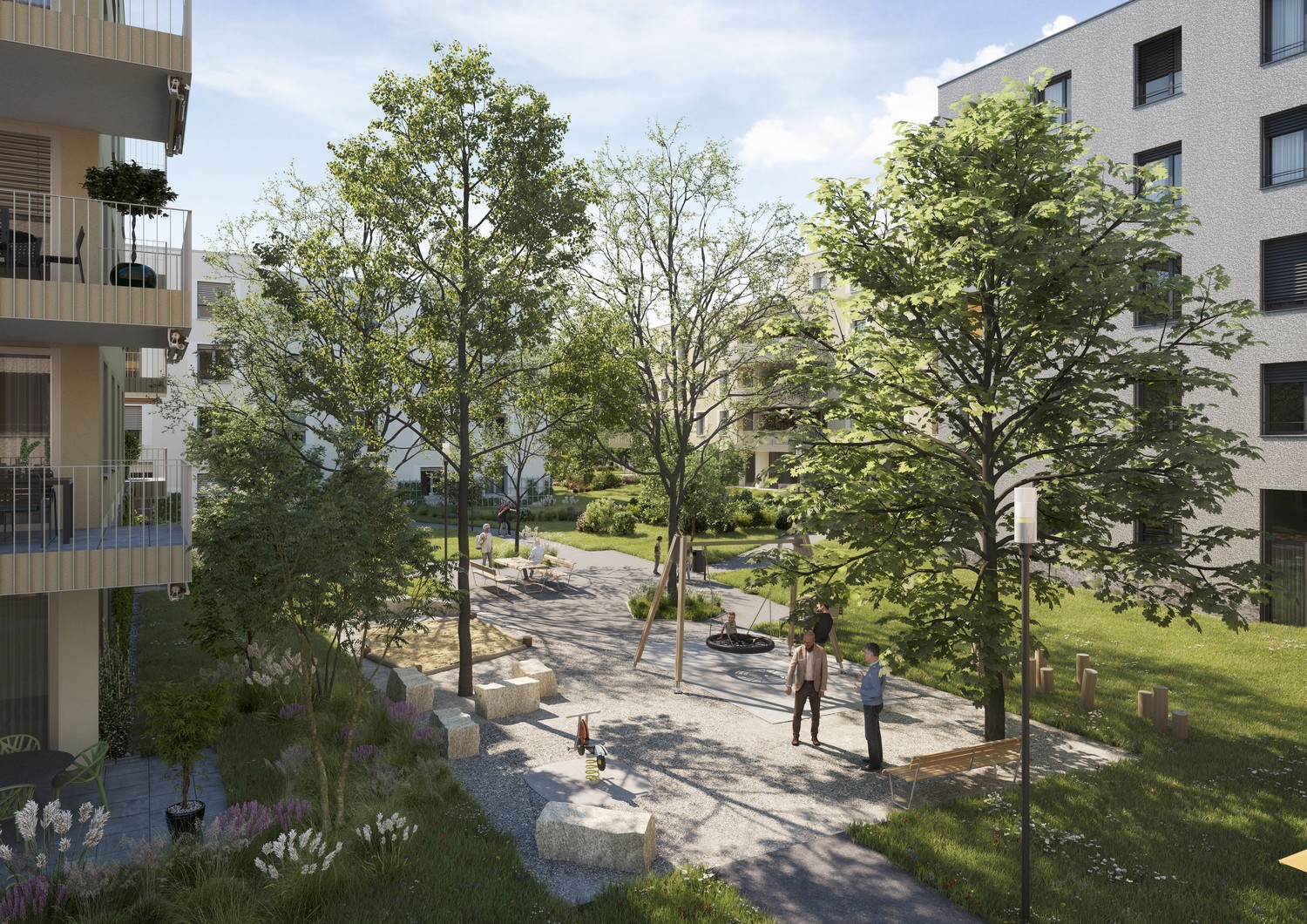 Appartements neufs modernes - dès le 1er avril 2027
Sur l'ancien site de la conserverie à Egnach se crée le quartier "Perron Vert".

Vous trouverez les détails sur le site internet www.perronvert.ch.

Les locataires seront intégrés via l'adhésion automatique à l'association de quartier, afin de favo