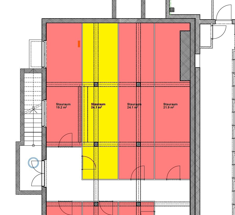 24m² pièce de stockage