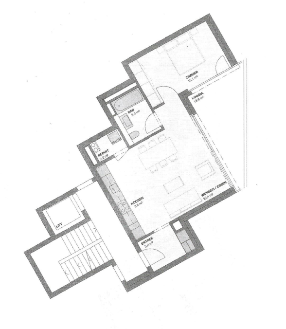 Appartement de 2 ½ pièces