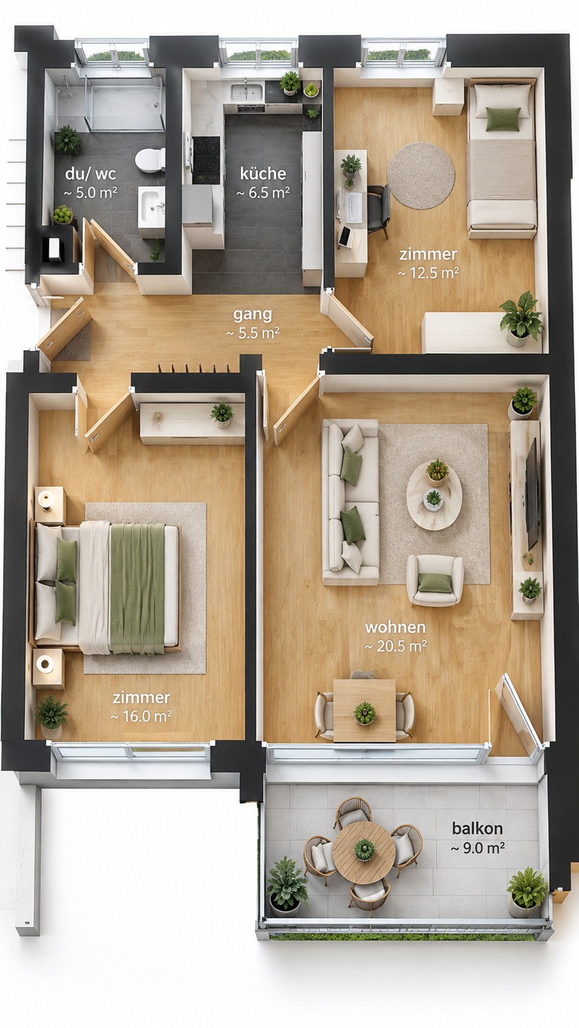 Appartement de 3 ½ pièces, photo 1 sur 7