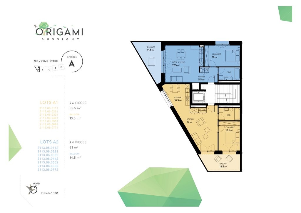 2 ½ rooms apartment