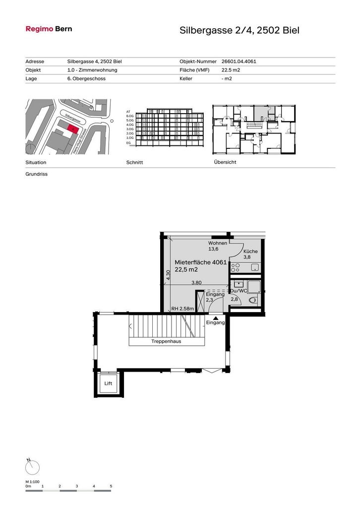 Appartement 1 pièce, photo 5 sur 6