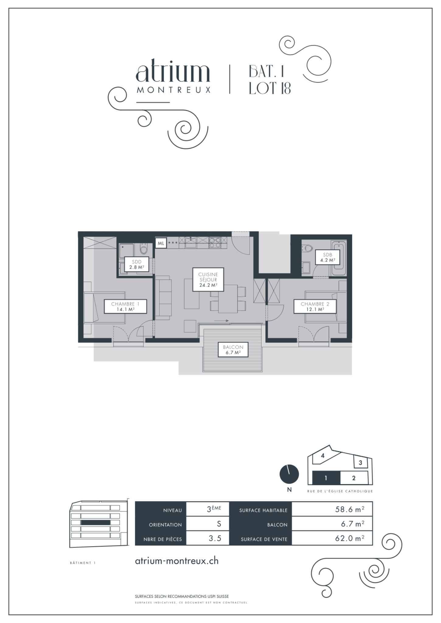 3 ½ rooms apartment, photo 7 sur 7