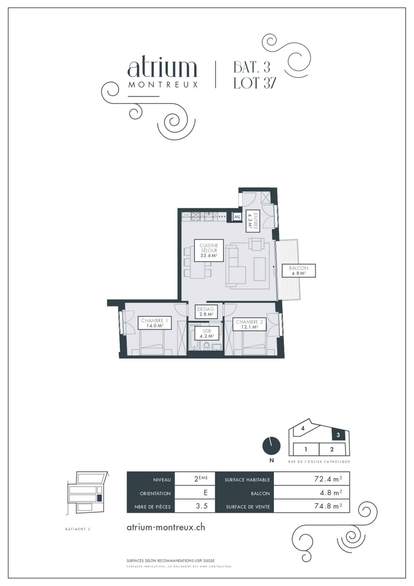 3 ½ rooms apartment, photo 7 sur 7