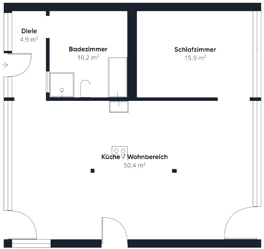 Appartement de 2 ½ pièces, photo 7 sur 7