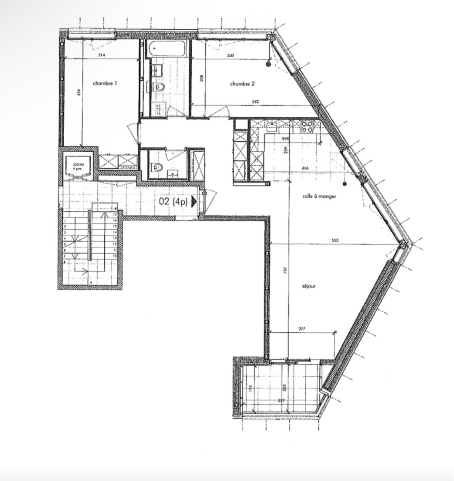 4 rooms apartment
