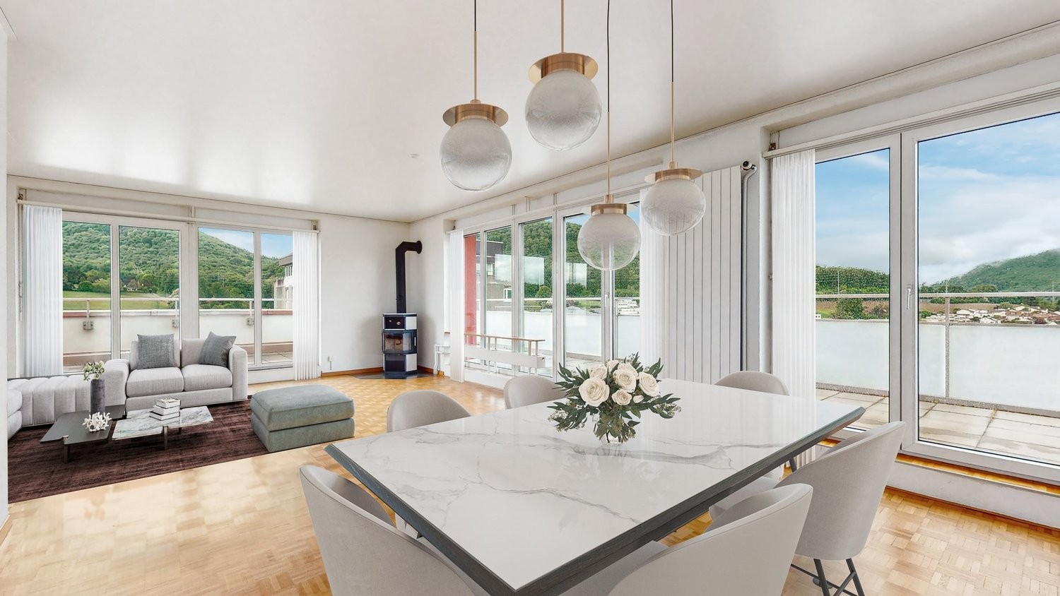 4 pièces appartement mansardé