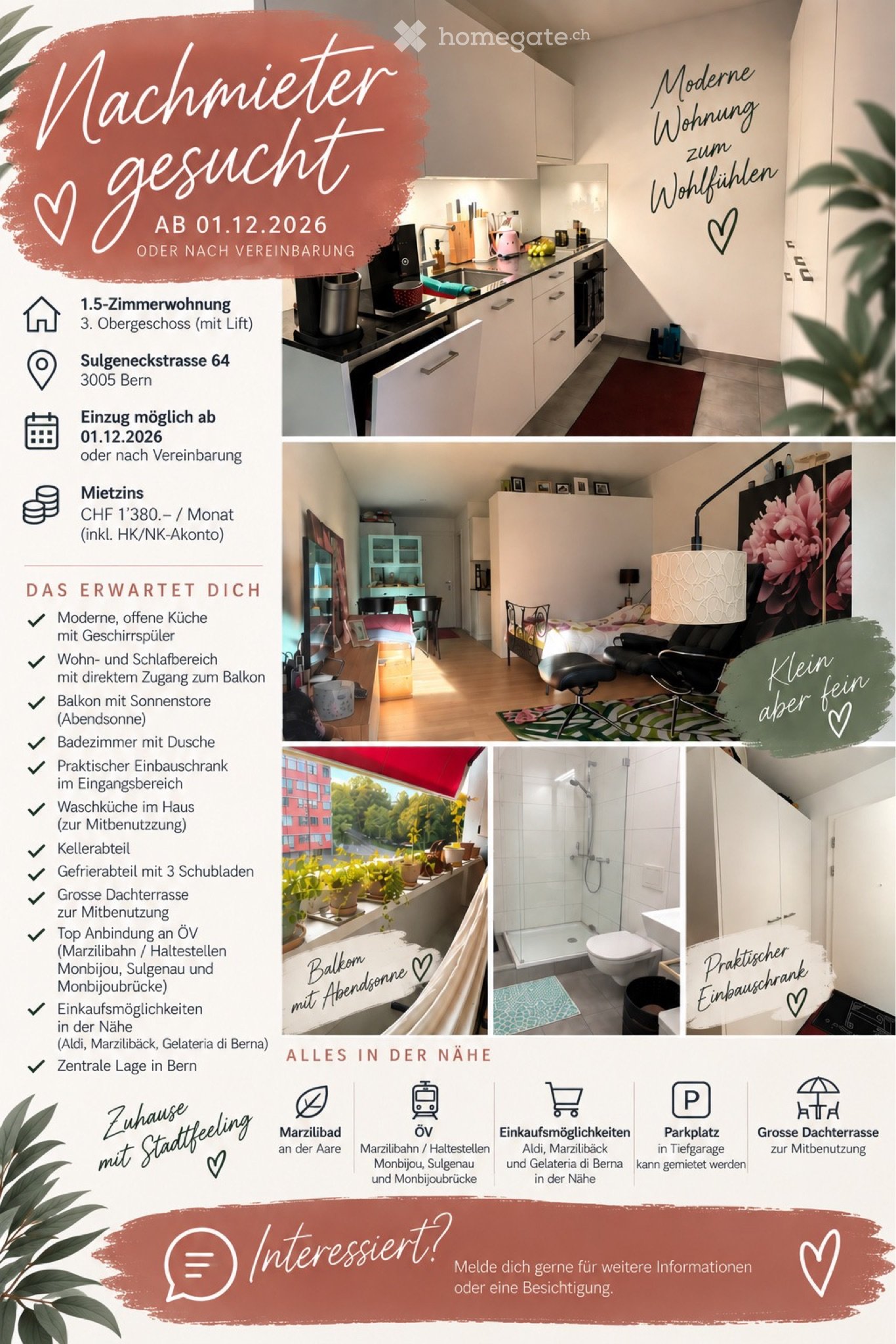 appartement de 1 pièce
