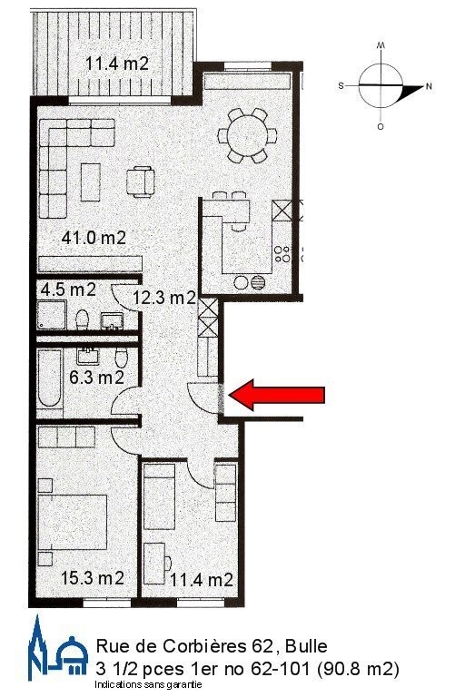 3 ½ rooms apartment, photo 10 sur 10