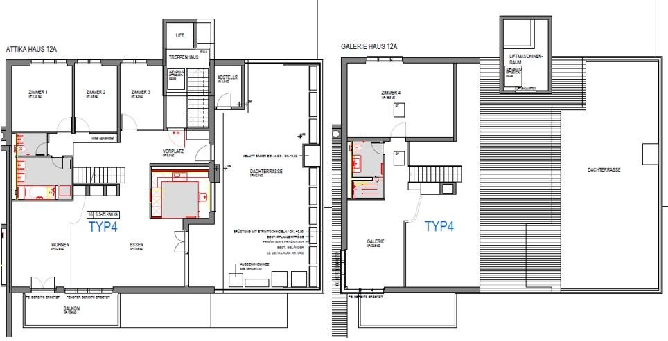Appartement en attique de 6 ½ pièces