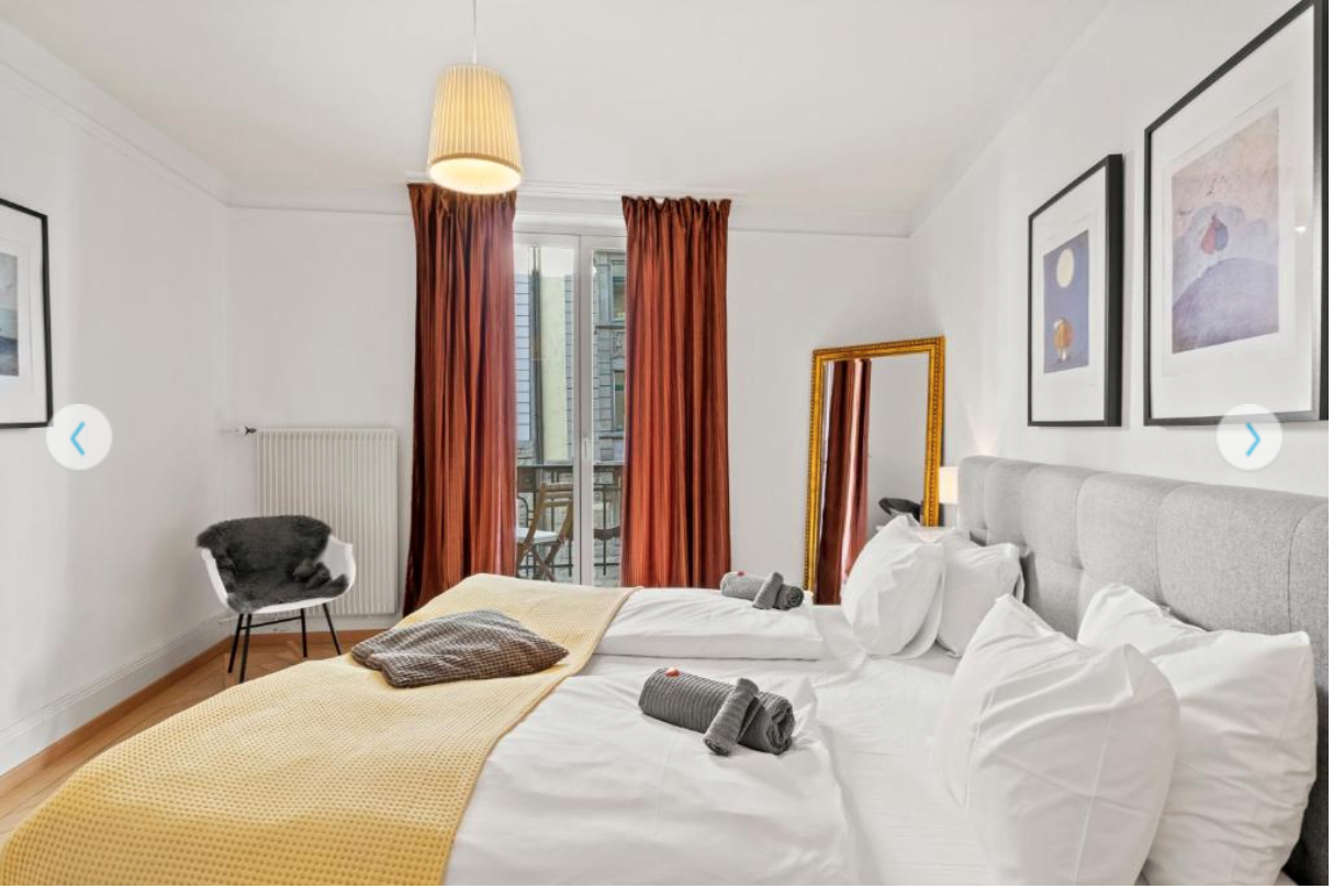 Appartement de 3 ½ pièces

Cette charmante et lumineuse appartement séduit par sa répartition généreuse des pièces et ses équipements de haute qualité. L'appartement est loué pour une durée déterminée du 05.01.2027 au 31.05.2027.

**Points forts :**

- Pièces spacieuses, ensoleillées et baignées de , photo 3 sur 7