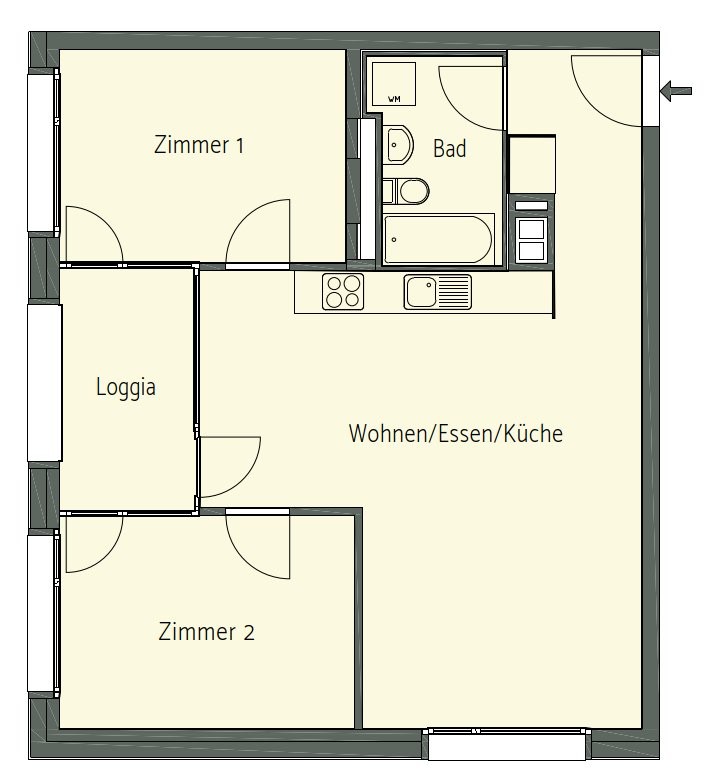 Appartement de 2 ½ pièces, photo 6 sur 6