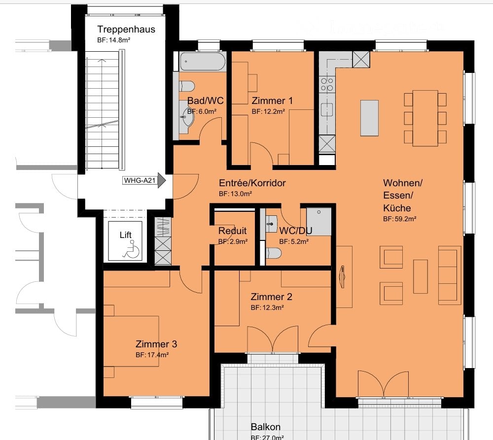 4 ½ rooms apartment, photo 5 sur 5